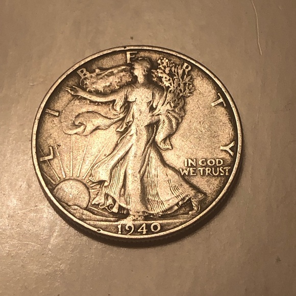 1940 Liberty Walking Silver Half Dollar Coin - Picture 2 of 5